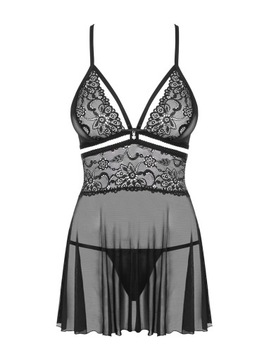 Футболка SEXY BABYDOLL + стринги SEXY + ОТКРЫТЫЕ трусики с дырочкой 36/38 S/M