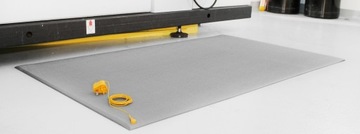 Антистатический напольный коврик против усталости ESD 90x150 см, серый