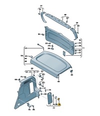 фото thumb №6, Ручка открытие бардачка багажник vw audi seat 98 - оригинальный номер 1j0867467 b41
