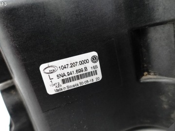 фото thumb №14, Vw tiguan ii 5na r-line 15-20 t-roc 2ga 17-21 галоген лівий перед чорний