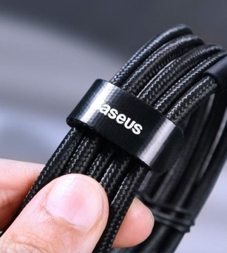 Kabel Szybkie Ładowanie Telefonu USBC TYP C BASEUS Mocny Przewód 100W 5A 2m