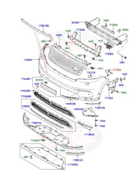 фото thumb №3, Левый кронштейн бампера land rover velar l560 lr093502 j8a216f073aa