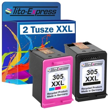 2x чернила для HP 305 XL 2700 2710e, черные и цветные