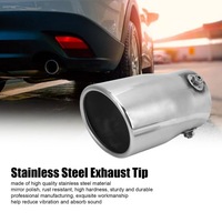 фото thumb №14, Сріблястий універсальний гасник випускний наконечник труби випускної ze нержавіюча сталь