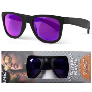 Черные солнцезащитные очки Real Shades Waverunner с красными линзами 10+