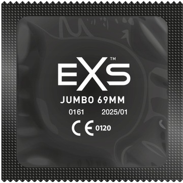 Презервативы XXL EXS Jumbo, БОЛЬШИЕ РАЗМЕРЫ, УВЛАЖНЕННЫЕ, ЛЕГКО НАНОСЯЩИЕСЯ, 1 шт.