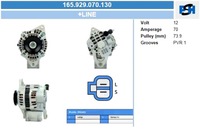фото thumb №1, Bv psh генератор nissan 70a генератор