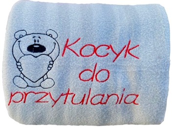 Romantyczny Fajny Prezent na Walentynki Koc Kocyk Walentynkowy z imieniem