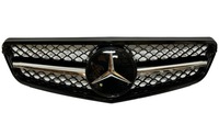 фото thumb №1, Решітка радіатора решітка mercedes w204 amg 07-14 рестайлінг чорний + хром