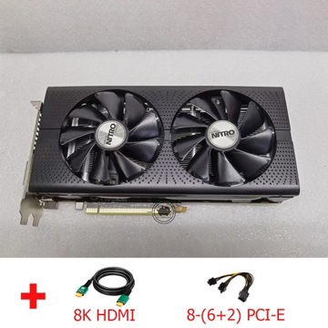 99 Новая видеокарта SAPPHIRE Radeon RX 580 8 ГБ DDR5 2048 DP DVI HDMI