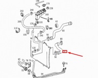 Mercedes-benz e w210 верхний пабтрубок  радиатора a2105014182 оригинальный Киев, фото thumb
