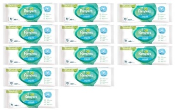 ВЛАЖНЫЕ САЛФЕТКИ PAMPERS HARMONIE AQUA 12 x 48 шт.