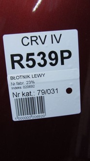 фото thumb №9, Honda cr-v iv крила лівий перед r539p