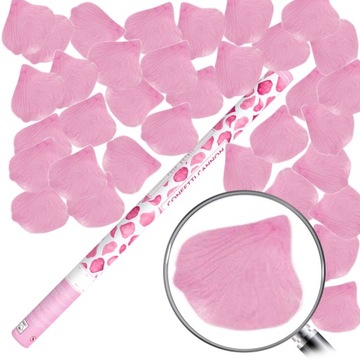 Tuby strzelające KONFETTI tuba 80 cm ROSE róż