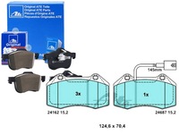 фото thumb №1, Набір - комплект гальмівні колодки гальмівних [ate]