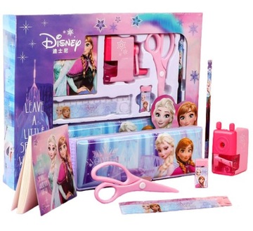 Школьный набор FROZEN, пенал, точилка, ластик, блокнот FROZEN