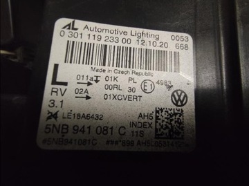 фото thumb №15, Лампа передняя перед vw tiguan ii рестайлинг полный led 5n