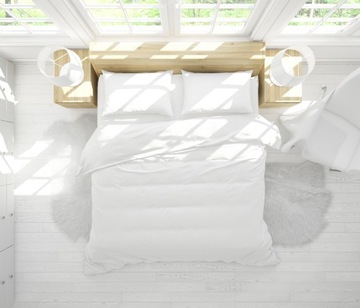 Комплект постельного белья SATIN 160Х200+ 2х70Х80 белый ОТЕЛЬ