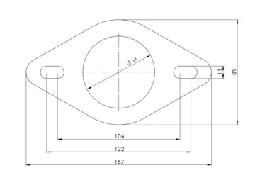 Flansza nierdzewna kwoodporna reperaturka rury fi 60mm INOX