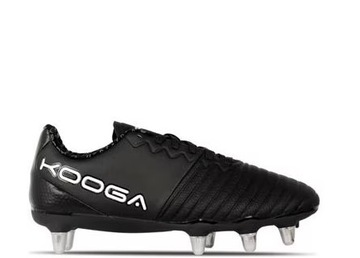 ЧЕРНЫЕ КОЖАНЫЕ КРОССОВКИ ДЛЯ РЕГБИ НА ШНУРОВКЕ LOW POWER RGBY KOOGA 47
