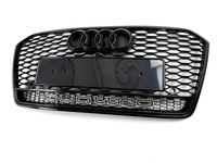 фото thumb №11, Решётка радиатора решётка радиатора audi a7 4g8 lift 14-17 образец rs7 plaster соты чёрный блеск