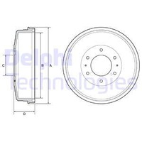 фото thumb №2, Барабаны тормозные 2 штуки delphi do fiat fullback 2.4