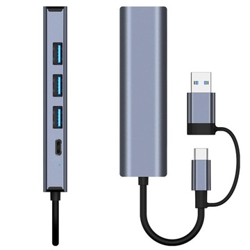 Ethernet-адаптер USB C — RJ45 Компактный адаптер USB — концентратор