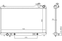 фото thumb №14, Радиатор двигателя nissens 681212 21460am900