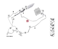 Шланг обратный системы охлаждение bmw m5 f10 17122284249 Доставка, фото thumb