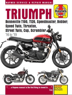 КНИГА О РЕМОНТЕ МОТОЦИКЛА TRIUMPH STREET CUP 900cc ИНСТРУКЦИЯ