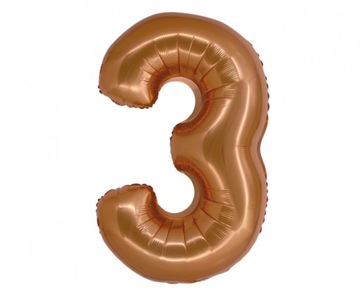 Фольгированный шар Smart Number 6, медь, 76 см