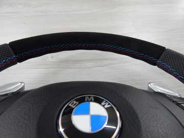 фото thumb №5, Bmw e46 - руль sport лепестки smg мультифункция подушка алькантара
