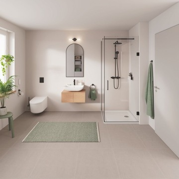 ТЕРМОСТАТИЧЕСКИЙ ДУШЕВОЙ НАБОР КОВРИК ЧЕРНЫЙ GROHE
