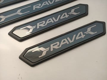 фото thumb №3, Накладки порогові планки захисні na пороги toyota rav4 od 2018 тінь сірий