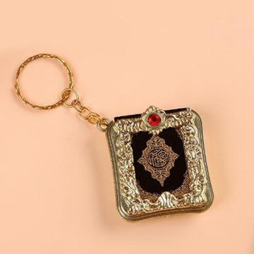 Брелок Mini Ark Quran Book Религиозные подвески, задняя часть автомобиля золотого цвета