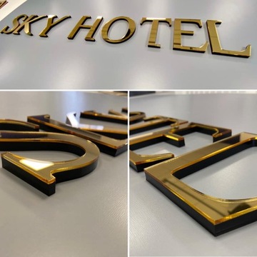 Креативный ЛОГОТИП 3D буквы Plexi Styrodur Знаки