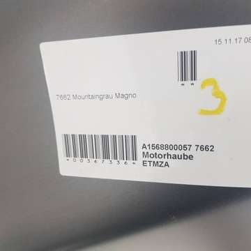 фото thumb №8, Mercedes gla 156 капот крышка новая оригинал 662 mat