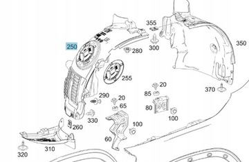 фото thumb №1, Оригінальні підкрилок ліві передні mercedes gla