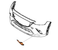 фото thumb №2, Ліва рамка решітка бампера перед оригінал mazda cx-3