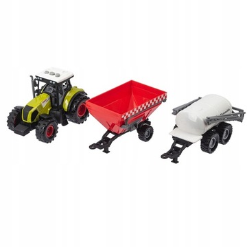 Zestaw TRAKTOR Ciągnik maszyny rolnicze Farma 12 szt