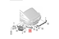 фото thumb №9, Porsche panamera 971 задний правый кронштейн бампера новый оригинальный 9718071