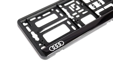 РАМКА ЛОГОТИПА AUDI SLINE КРАСНАЯ S-LINE 3D ПРЕМИУМ КАЧЕСТВА