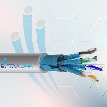 Кабель CAT6A FTP V2 LAN, витая пара, 500 м, 100 % МЕДЬ