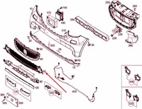 фото thumb №7, Smart fortwo coupe 453 бампер передний решётка радиатора центральный a4538880600