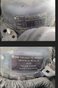 фото thumb №14, Bmw 7 e65 01-05 крила правий перед передній nachtblau металік 490