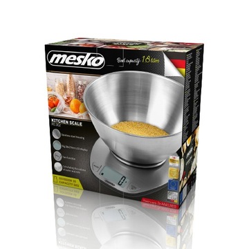 Waga Kuchenna Z Misą Ze Stali Nierdzewnej Elektroniczna Precyzyjna 5 kg