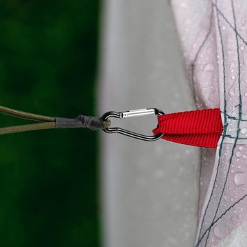 Эластичные шнуры Heavy Duty Outdoor, мини-банджи-шнуры с карабином, зеленые
