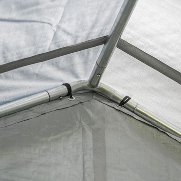 Namiot garażowy PE 400x800x305 szary - NG 5