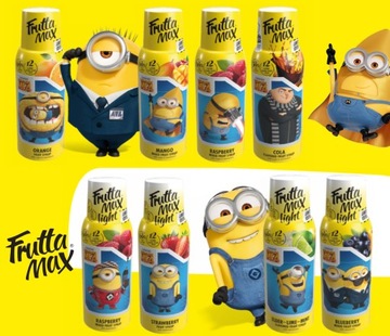 Syrop do wody koncentrat Fruttamax limitowany 500 ml MINIONKI malina light