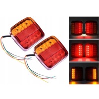 фото thumb №14, 2 x фара задняя 26 led комбинированная лампы задние do прицепа автомобиля эвакуатор